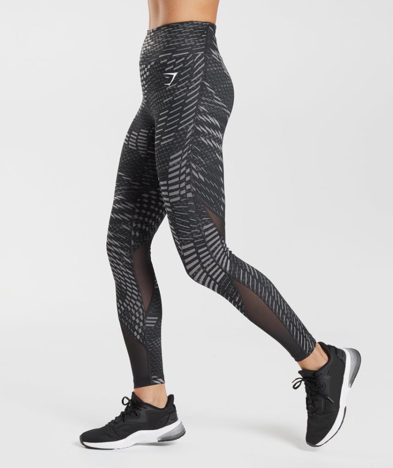 Women's Gymshark Sport Running Leggings Black | CA 8N17A6